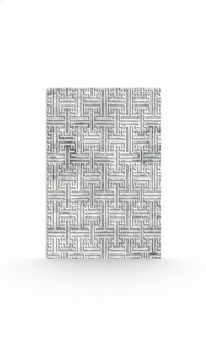 Carpet Area rug Short pile Geometric pattern Hallway Foyer Gray Rugs