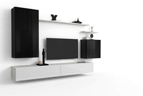 Living Room Furniture Design Living Room Wall Shelf Luxury White Wall Cabinet New