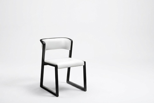 Chair 1x dining room club chairs armchair designer wood lounge Italy upholstery white