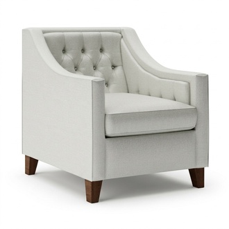 Chair 1x dining room upholstered chair TV lounge textile seat armchair Chesterfield