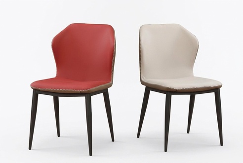 Chair 1x Dining Room Upholstery Chair TV Lounge Club Leather Textile Seat Armchair.