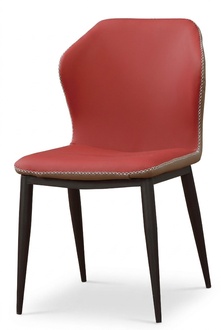 Chair 1x luxury design upholstery design chairs seat lean office dining room wood new.
