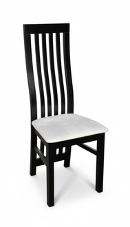 Chair 2x chairs group set living dining room set wood modern style textile new