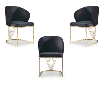 Chair 2x Chairs Group Set Living Dining Room Set Modern Style Textile