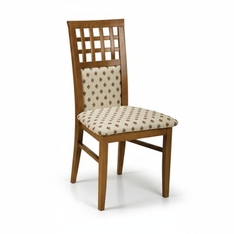Chair 8x chairs group set living dining room set wood country house style textile new