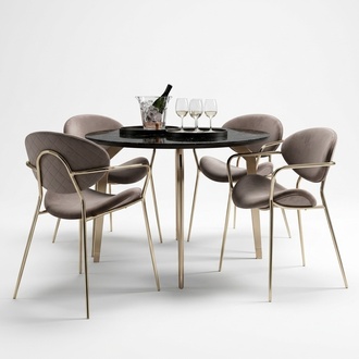 Chair Beige Design Living Room Dining Room Wood Chairs Upholstery Armchair Furniture New