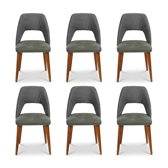 Chair Designer 6x Chairs Wooden Chair Dining Chair Luxury Wood New Furniture New