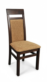 Chair group 8x chairs set living - dining room set wood Lehn leather textile new