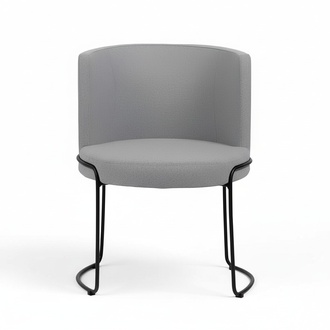 Chair Modern Upholstered Dining Room Chairs Textile Color Gray 1 Seater JV Furniture