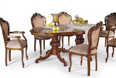 Chair Set 4x Chairs Upholstery Set Kitchen Living Room Dining Room Set Designer