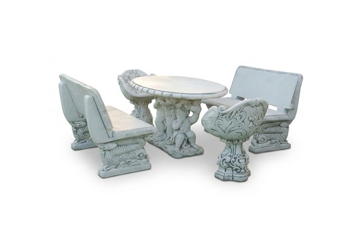 Chairs Chair Armchairs Garden Furniture Throne Stone Figure Statue Antique Style Figurines 351