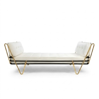 Chaiselongue Longchair Lounge Relax Lounger Armchair Sofa Couch Reclining Chaise Leather