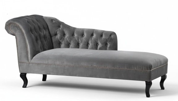Chaise Longue Creative Furniture Fabric New Living Room Modern Design Sofa GreyTextile