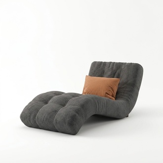 Chaiselounge Chesterfield Liege design Club chaise upholstered fabric couch sofa new