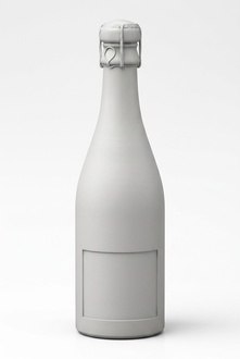 Champagne Figurine Sculpture Figures Statue Bottle Sparkling Wine Design Garden Decoration