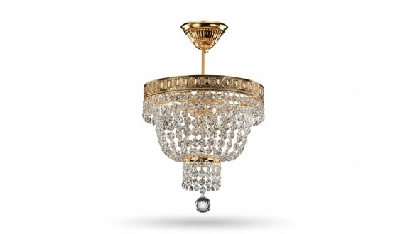 Chandelier ceiling light luxury gold ceiling lamp crystal art