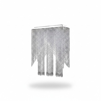 Chandelier pendant light shiny chrome living room chandelier