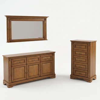 Chest of drawers 160cm with mirror country style furniture chests of drawers sideboard wood