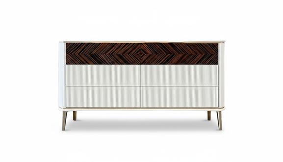 Chest of drawers bedroom JV furniture swing door design Italian brown elegant new