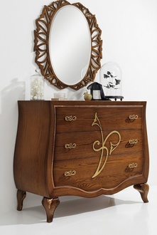 Chest of Drawers Luxury Chest of Drawers Shelf Furniture Wood Wardrobe Mirror