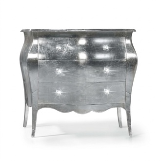 Chest of drawers Wardrobes Dressers Wood Luxury Bedroom Silver Design