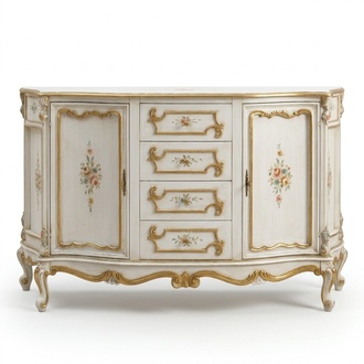 Chest of drawers Classic cupboard Solid wood furniture Sideboard Italian furnishings