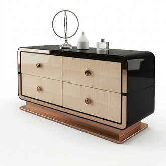 Chest of Drawers Designer Chests of Drawers Wood High Gloss XXL Big Luxury Cabinet Shelf New