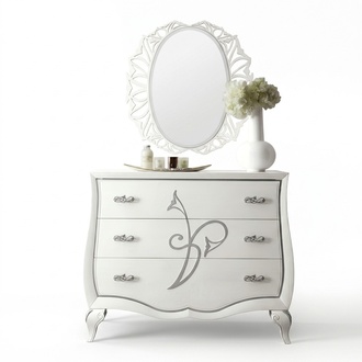 Chest of drawers Mirror Chests of drawers Luxury Set 2pcs.
