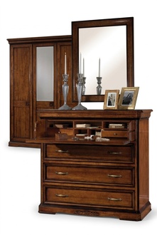 Chest of drawers Mirror Modern Chests of drawers Wood Design 2pcs Bedroom
