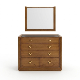 Chest of drawers Mirror Set Group Chests of drawers Console Wood New Set 2pcs.