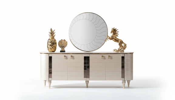 Chest Of Drawers Mirror Wood Chests Of Drawers Set Modern Cabinet Console Furniture New Set 2pcs
