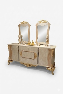 Chest of drawers mirror wood furniture sideboard chest of drawers cabinet luxury furniture wood new
