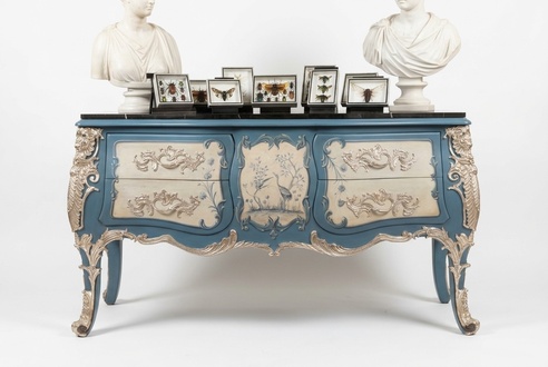 Chest of drawers sideboard wooden cupboard dresser Italian design luxury furniture real wood