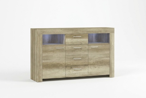 Dresser SK155 dressers sideboard cabinet 2 doors MDF wood cabinet 4 drawers