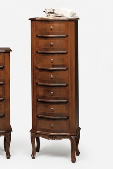Chest of drawers with 6 drawers sideboard white dresser wood drawer cabinet cupboard