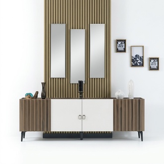 Dresser Sideboard Highboard Dressers Buffet Wood 204cm Sideboard Cabinet