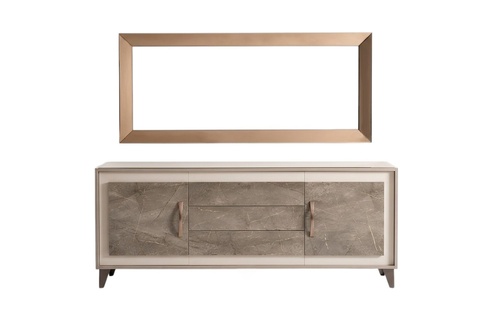 Chest of drawers sideboard wood buffet showcase luxury cabinet furniture set arredoclassic