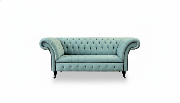 Chesterfield 2 Seater Green Living Room Modern Design Sofa Creative Furniture Fabric