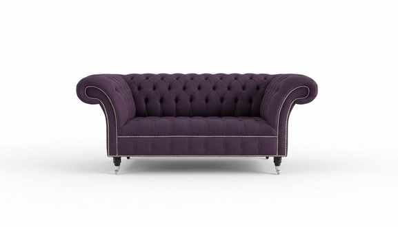 Chesterfield 2 seater couch upholstery sofa designer couches seat leather textile