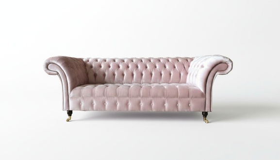 Chesterfield 3Seater Light Pink Creative Furniture New Living Room Modern Design Sofa