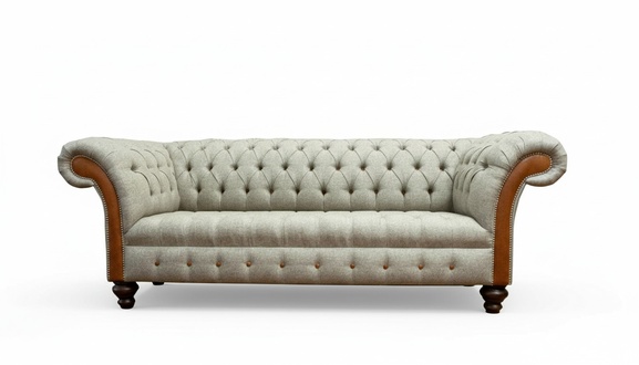 Chesterfield 3 Seater Beige Living Room Design Couches Upholstery Sofa Sofas Textile