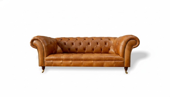 Chesterfield 3 seater brown three seater couches leather sofa new leather sofa furniture