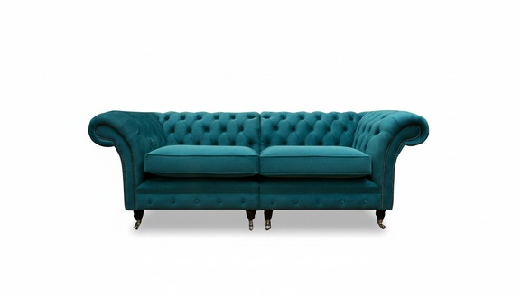Chesterfield 3 seater fabric living room design couches upholstery sofa sofas turquoise