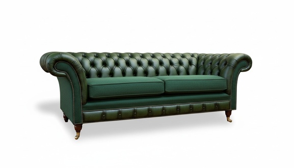 Chesterfield 3 Seater Leather Green Modern Couches Design Couches Sofa Furniture Sofas