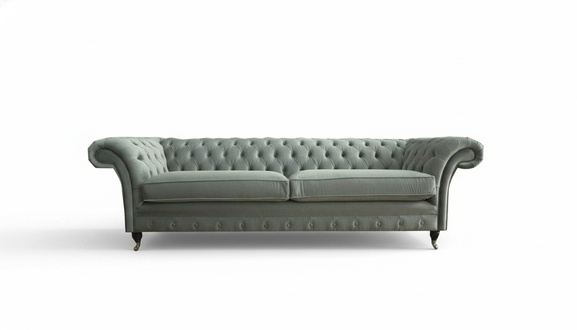 Chesterfield 4 seater gray three seater fabric design couches upholstery sofas xxl big