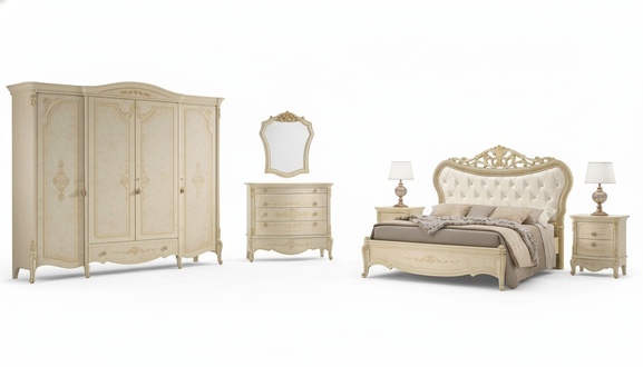 Chesterfield Bed Luxury Beds Upholstered Double Bed Classic Wood Hotel