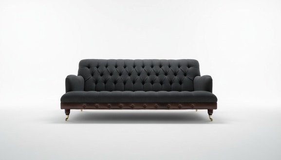 Chesterfield black couch sofa upholstery 3 seater couches seat set sofas new