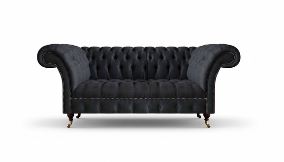 Chesterfield Black Sofa Designer Upholstered Sofas Modern Couches