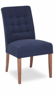 2x set chesterfield style upholstered seat armchair with backrest