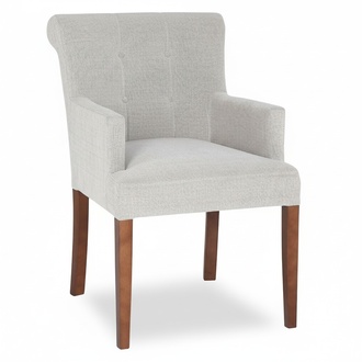 Designer 4x set modern chesterfield armchairs fabric upholstered soft seats & backrest NEw